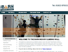 Tablet Screenshot of barnclimbingwall.co.uk